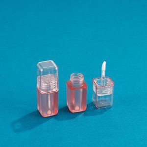 5ml Square Semi-transparent Lip Gloss Tube Packaging