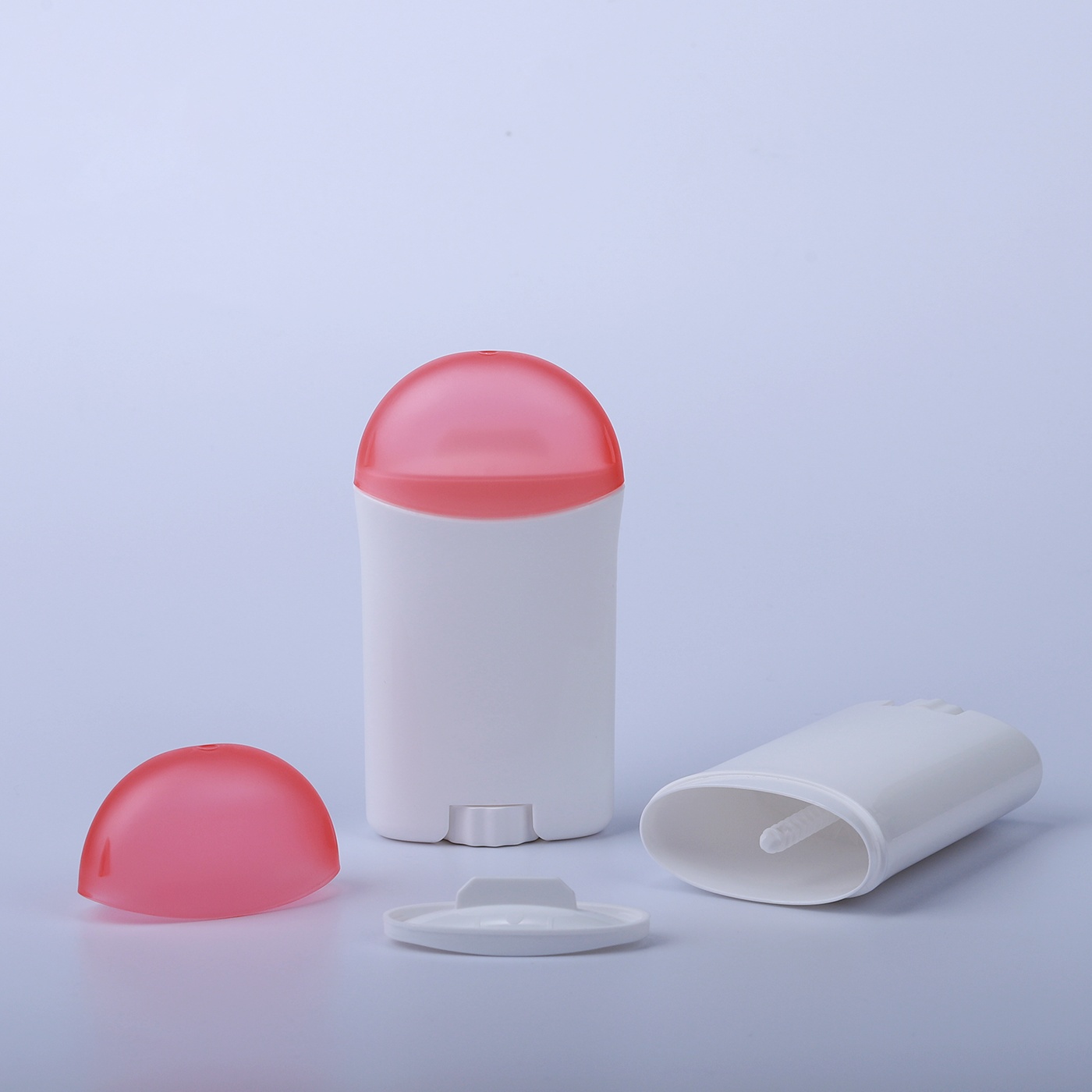 40g Oval Plastic Twist up Deodorant Stick Container - Image 2