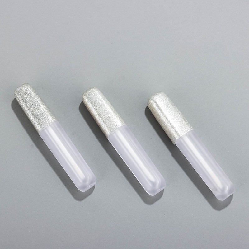 3ml ABS Frosted Minimalist Round/Square Lip Gloss Tube Packaging