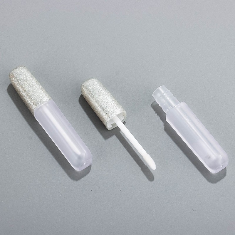 3ml ABS Frosted Minimalist Round/Square Lip Gloss Tube Packaging - Image 2