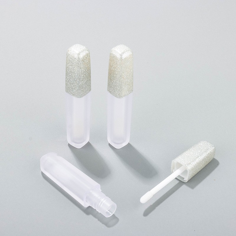 3ml ABS Frosted Minimalist Round/Square Lip Gloss Tube Packaging - Image 4