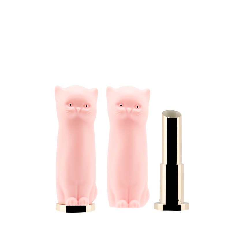 3.5g Niche Creative Cute Animal Slanted Crystal Cat Lipstick - Image 5