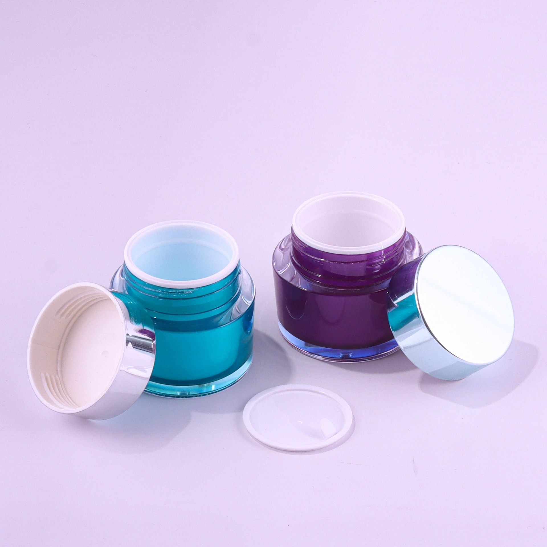 50g Oval Acrylic Cream Jar - Image 3