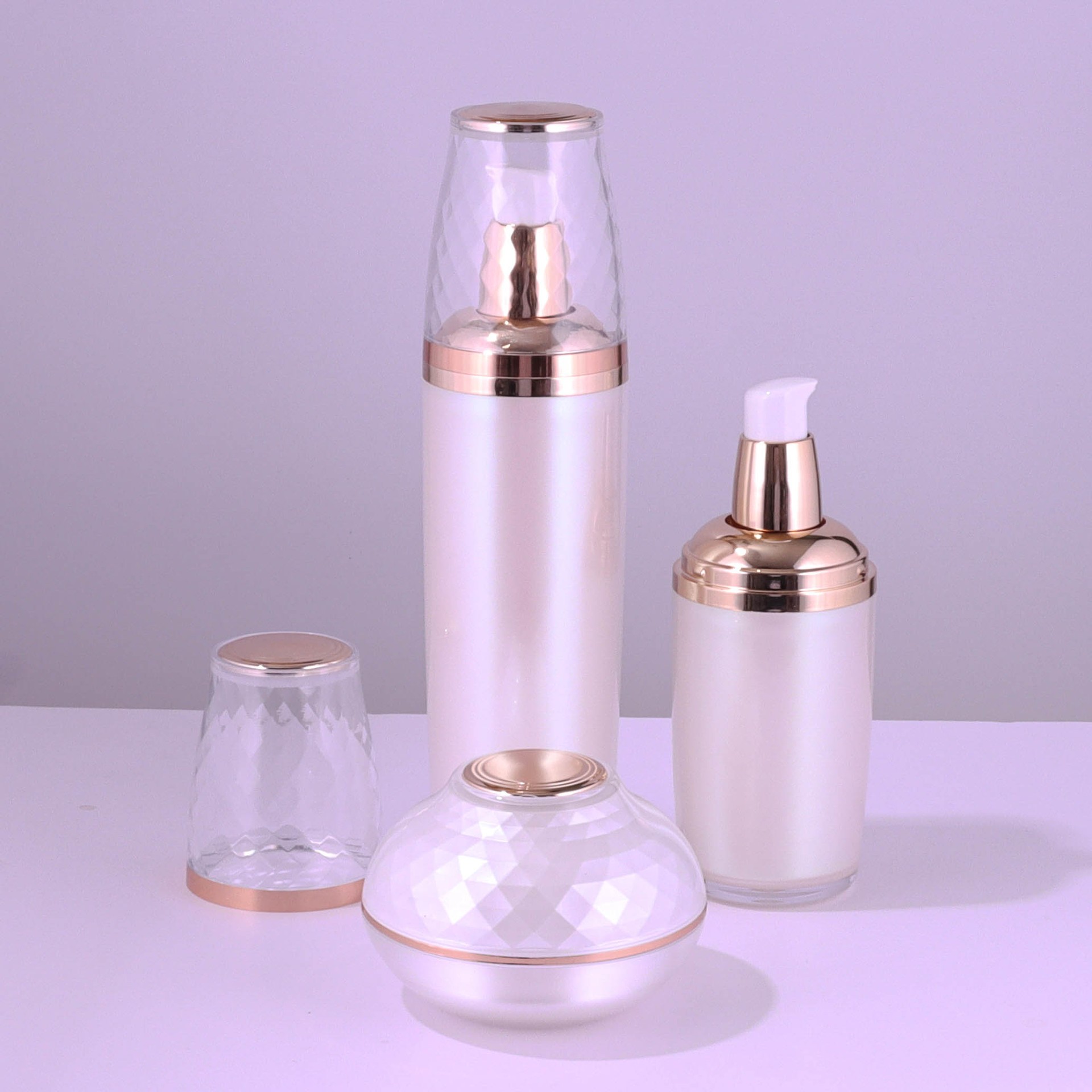 Acrylic Skincare Product Set Bottle - Image 3