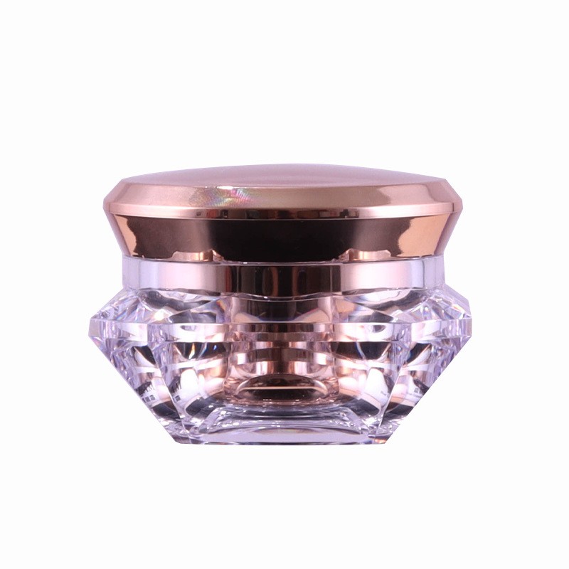 50g Acrylic Hexagonal Round Transparent Cream Bottle - Image 5