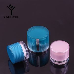 30g/50g Round, Linear Cream Jar With Spoon