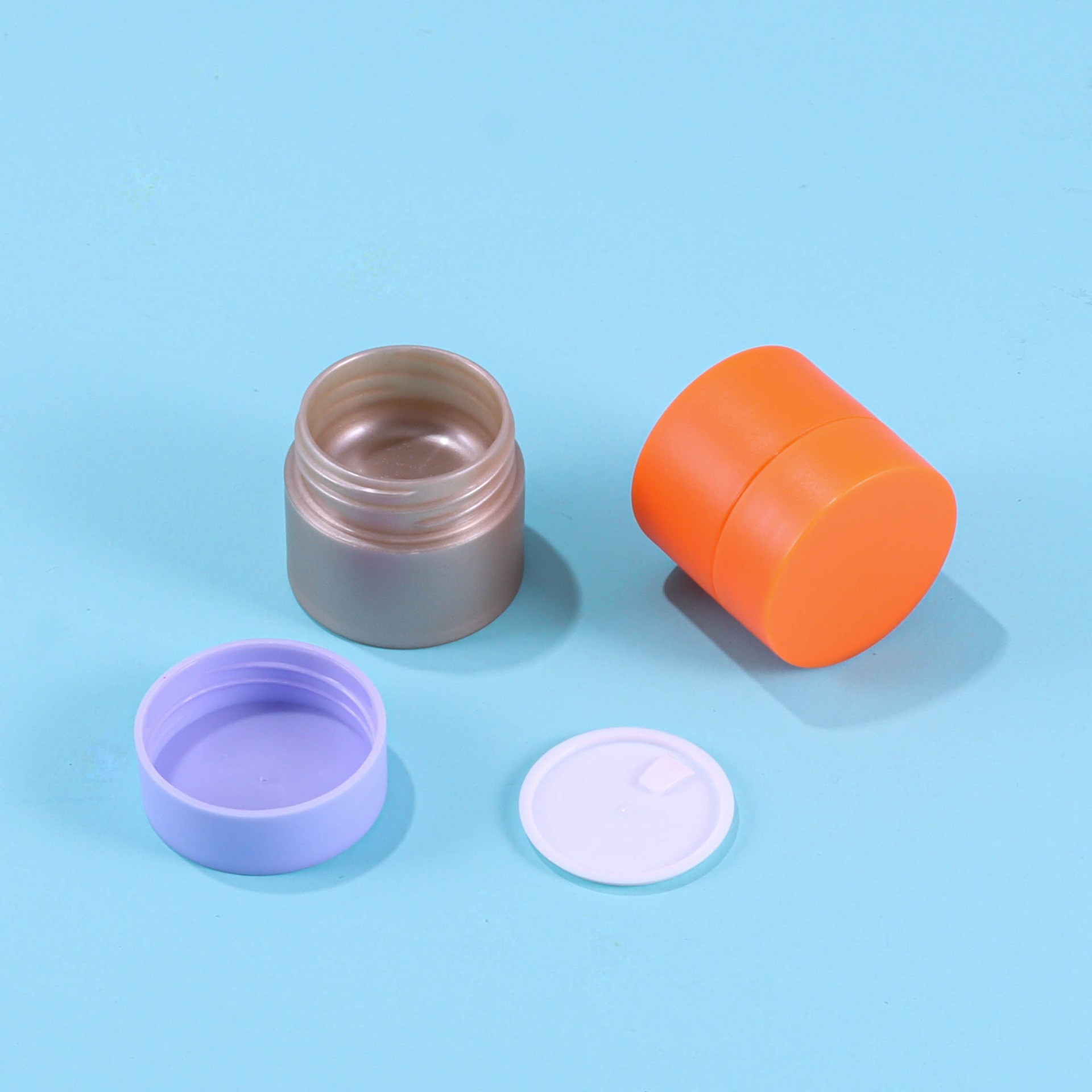 PP Frosted Plastic Sample Cream Bottle - Image 3