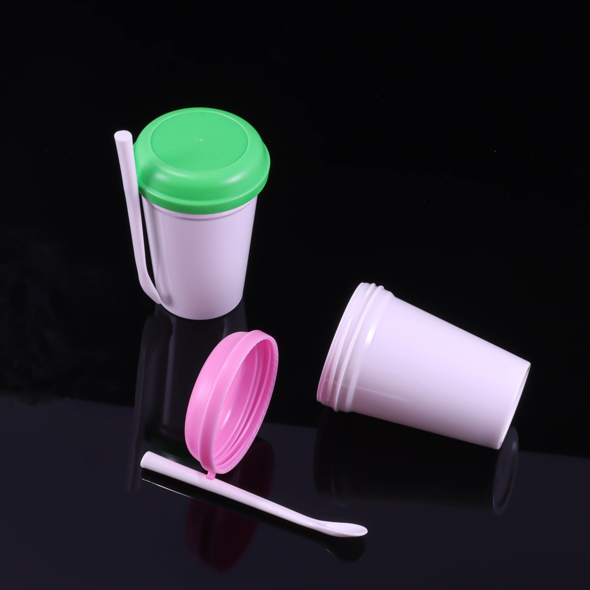 100ml PP Straight-sided Cream/Mask Jar With Spoon - Image 2