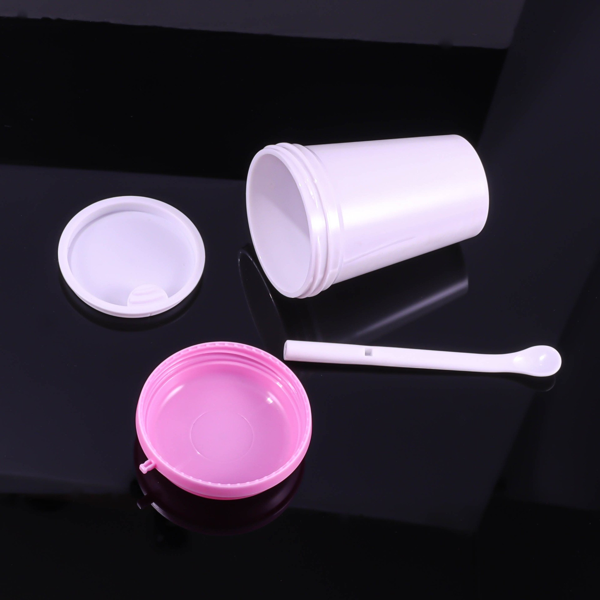 100ml PP Straight-sided Cream/Mask Jar With Spoon - Image 4