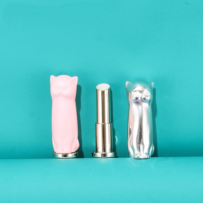 3.5g Niche Creative Cute Animal Slanted Crystal Cat Lipstick - Image 2