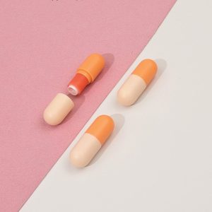 Cute Sample-sized Multi-colored Capsule Pill Lipstick Tube