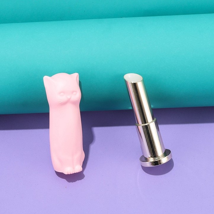 3.5g Niche Creative Cute Animal Slanted Crystal Cat Lipstick