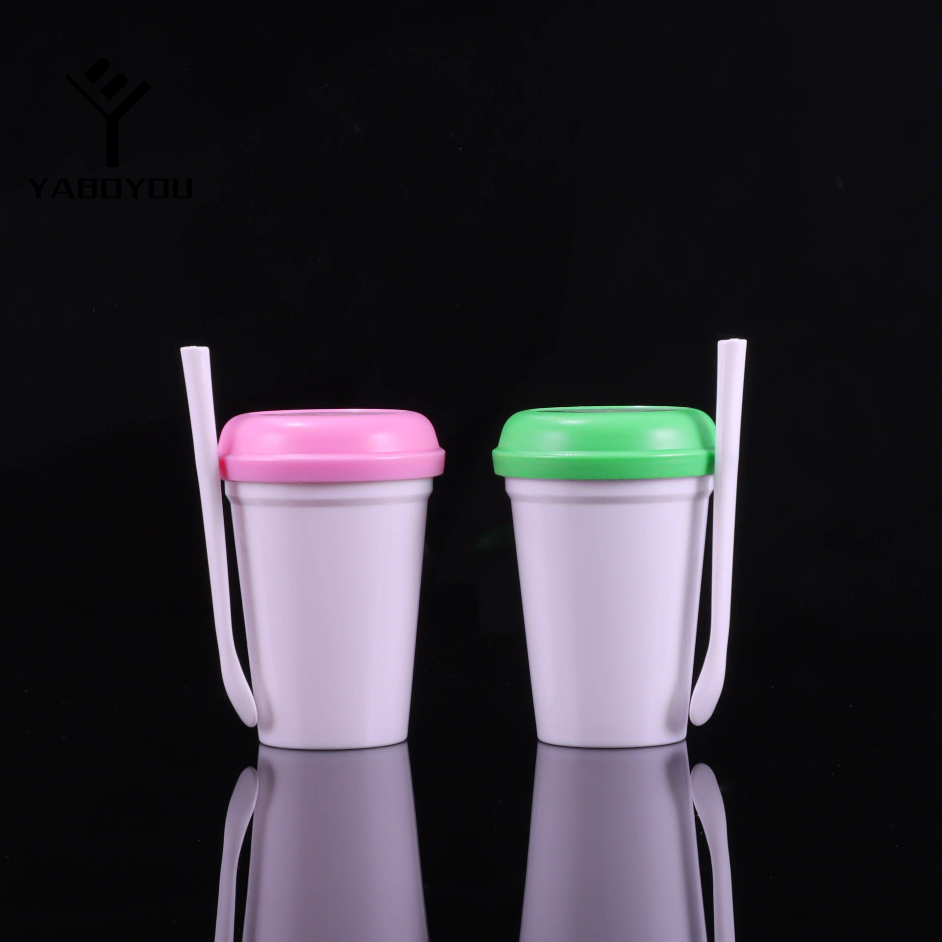 100ml PP Straight-sided Cream/Mask Jar With Spoon