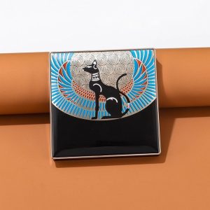 16-Color Vintage Egyptian-Style 3D Printed Eyeshadow Palette Packaging
