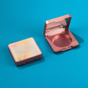Xizi Rouge Blush Cream Case, Square Clasp Powder Compact Case