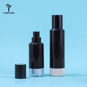 20ml/30ml Black Premium Pump Dispensing Plastic Emulsion Vacuum Bottle