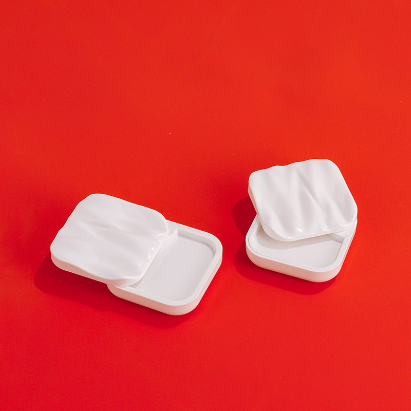 Single-color Wavy Water Ripple Powder Compact