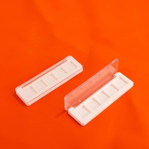 Square Transparent Flip-Top 5-compartment Eyeshadow Palette
