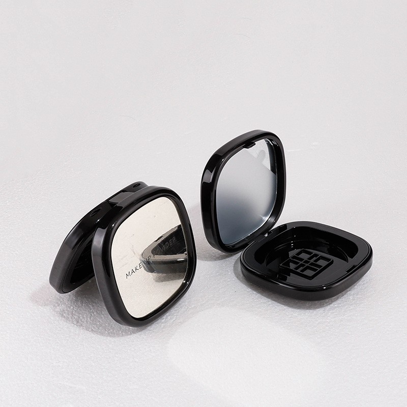10g Top-mounted Mirror Powder Compact with Snap Clasp Single Eyeshadow Compact - Image 4