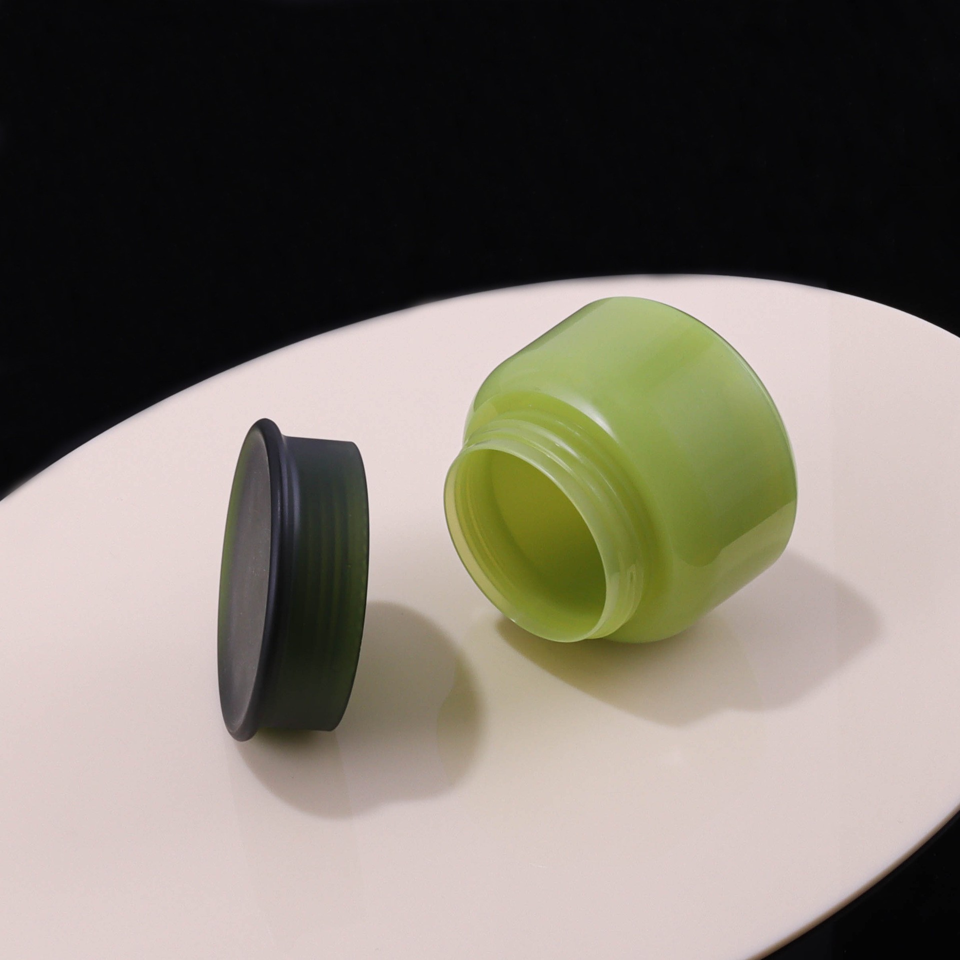 Green Toner, Lotion, And Cream Set, 50g Cream Jar, 50ml Toner And Lotion Jar, 200ml And 300ml Bottles. - Image 4
