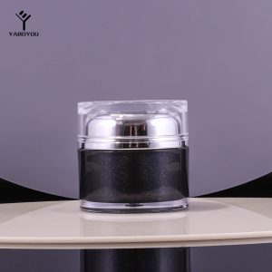 50g Premium Diamond-studded Flat-capped Cream Jar