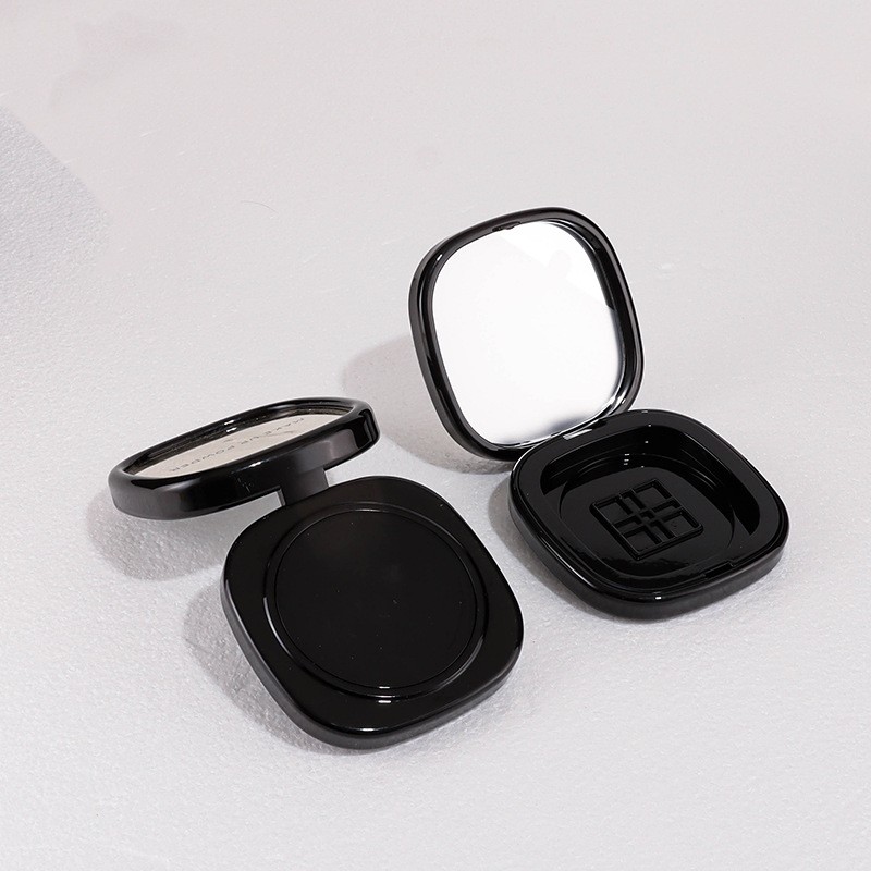 10g Top-mounted Mirror Powder Compact with Snap Clasp Single Eyeshadow Compact - Image 2