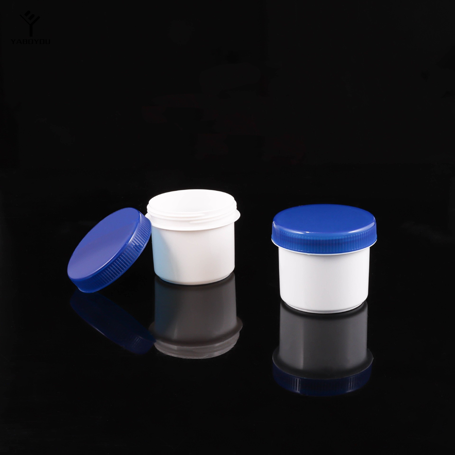 50ml/100ml PP Plastic Screw Cap Wide Mouth Face Mask - Image 2