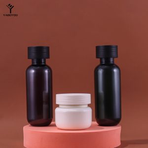 PET 120ml/180ml Essential Oil Dispensing Bottles, 50g Cream Jars