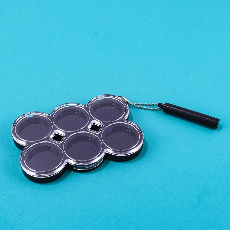 Rectangular Eyeshadow Palette With 6 Compartments - Image 4