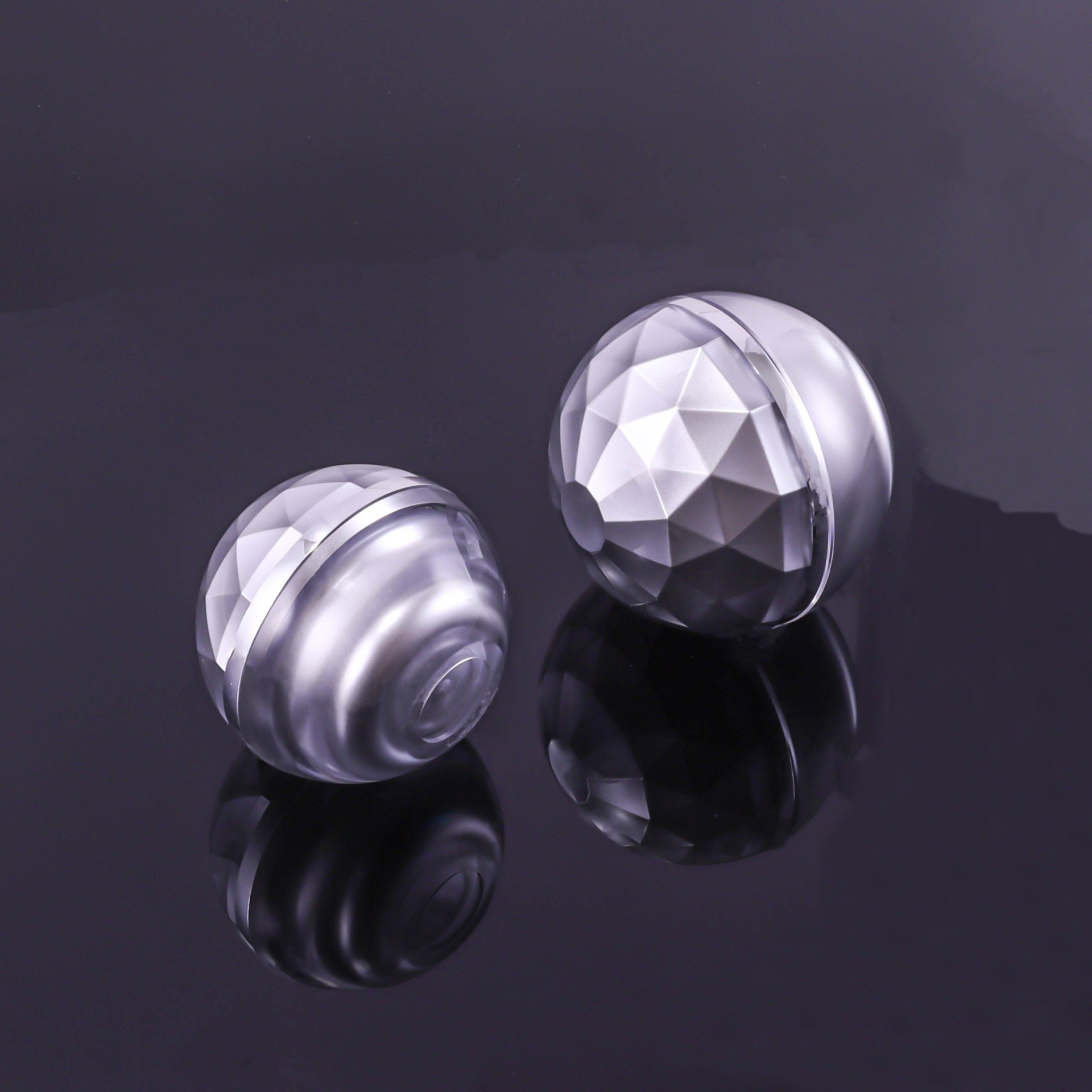 30g/50g Acrylic Bright Silver Cream Bottle - Image 2
