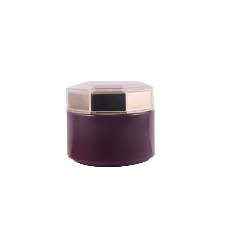 50g AS Plastic Octagonal Bottle With Round Screw Cap Cream Bottle - Image 5