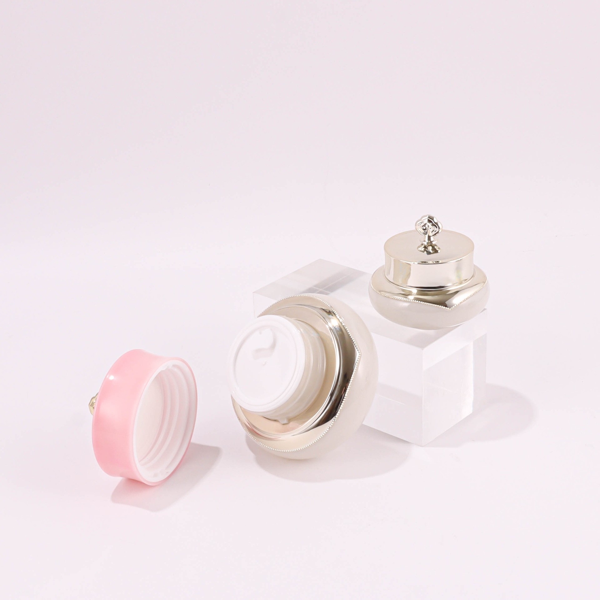 5g/30g/40g PETG Plastic Crown-shaped Face Cream Bottle - Image 4