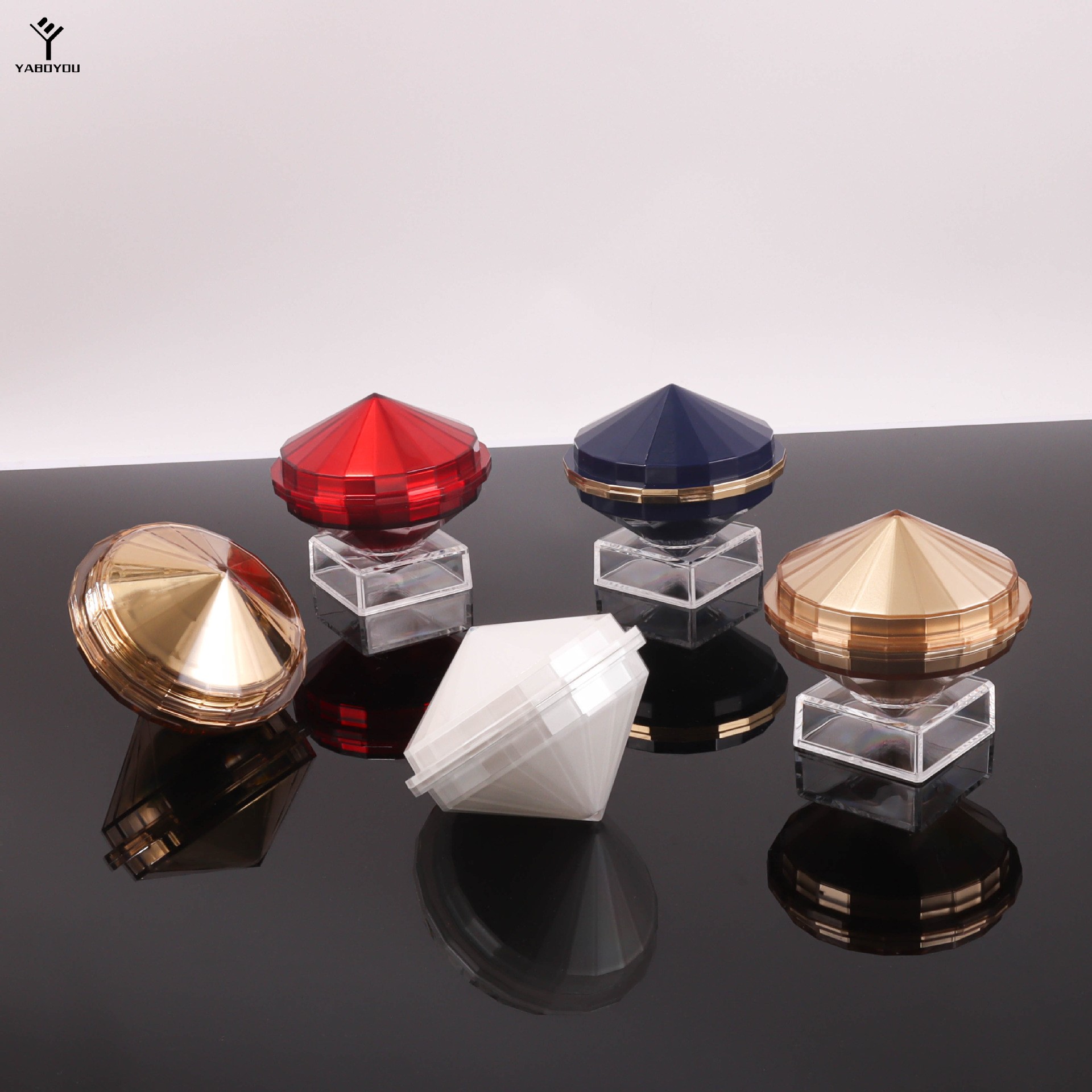 50g Transparent Diamond Cream Jar