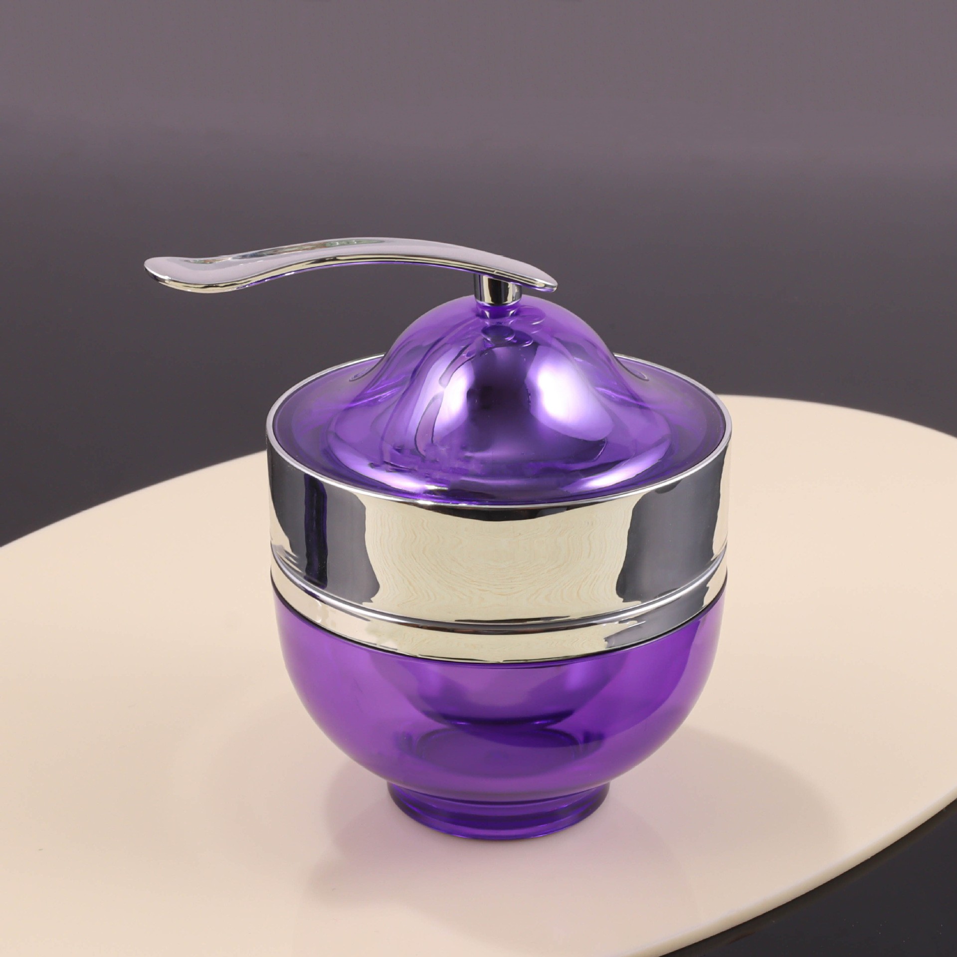 50g Acrylic Cream Jar with Spoon - Image 3