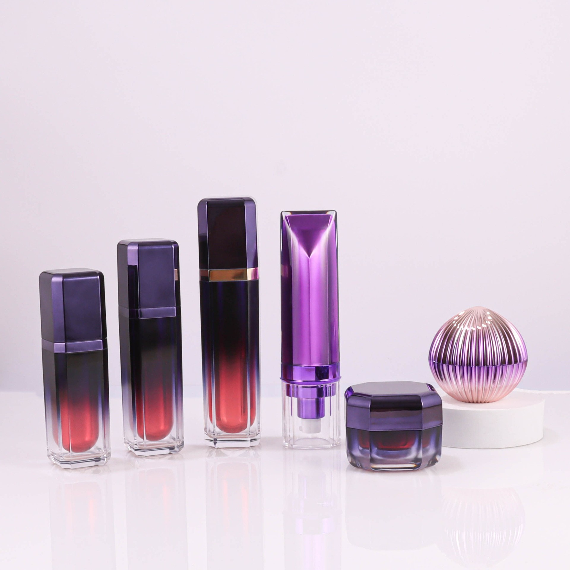Acrylic Set Bottle, Press-type Lotion/Serum Bottle, Rollerball Bottle - Image 2