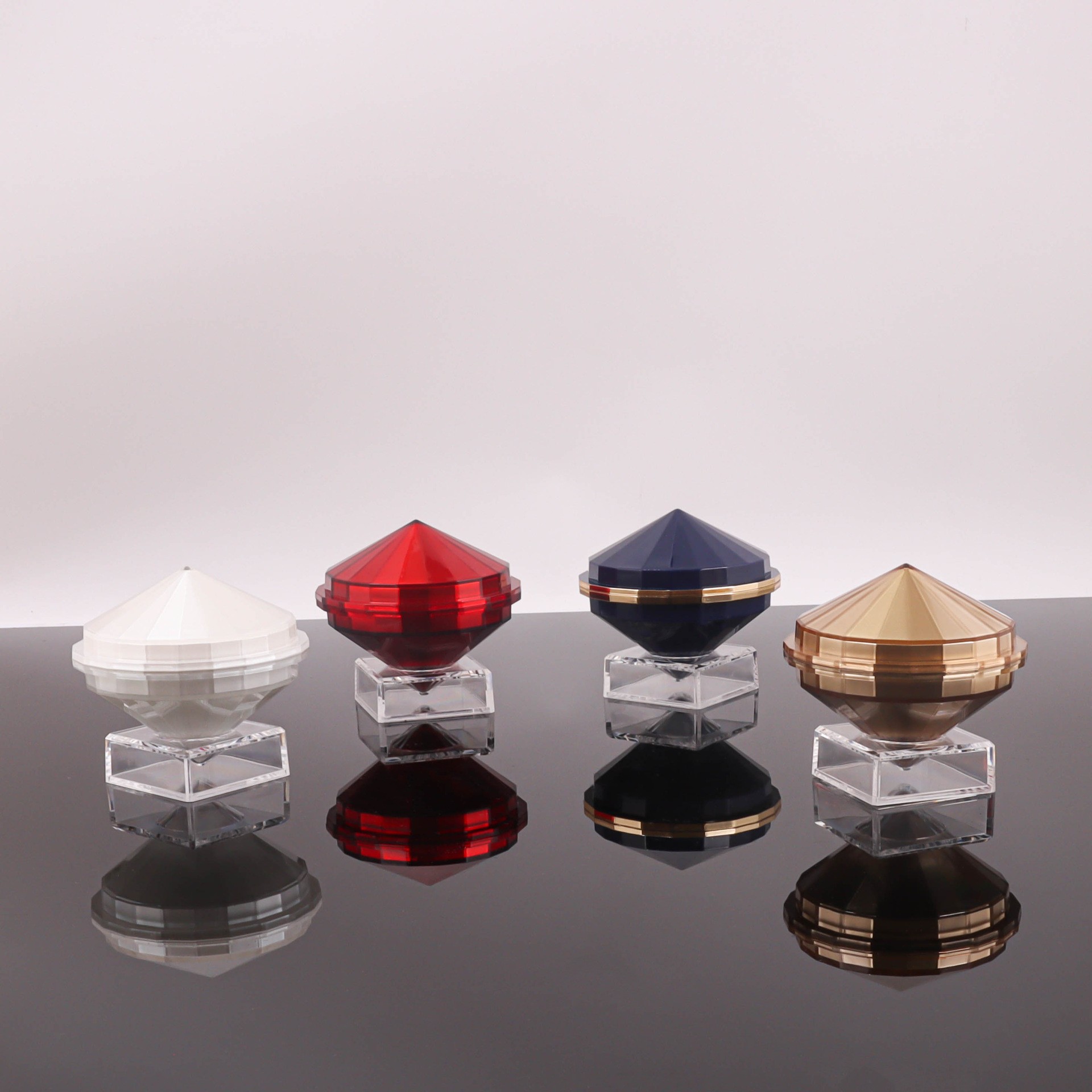 50g Transparent Diamond Cream Jar - Image 3