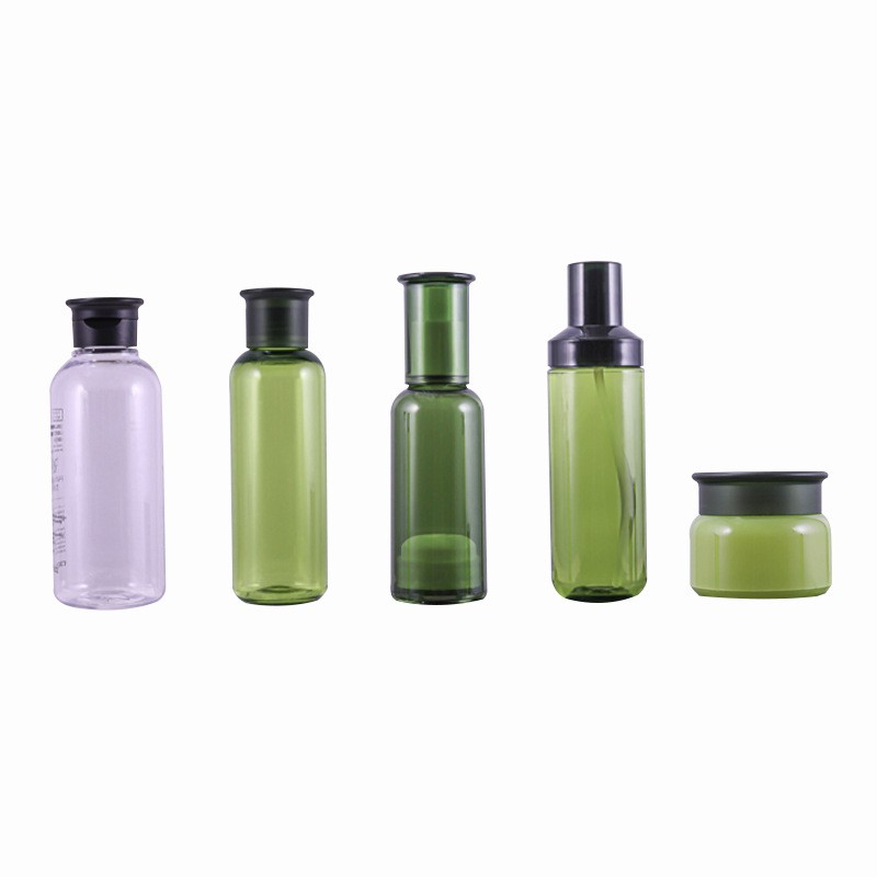 Green Toner, Lotion, And Cream Set, 50g Cream Jar, 50ml Toner And Lotion Jar, 200ml And 300ml Bottles. - Image 5