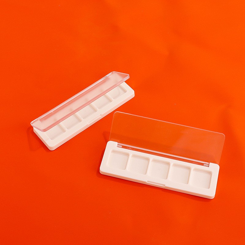 Rectangular Transparent Flip-top 5-color Eyeshadow Palette - Image 3