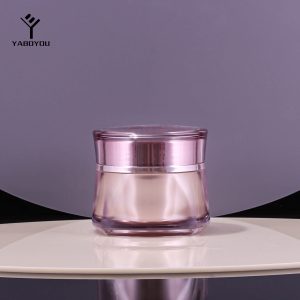 50g Acrylic Round Bottle With Gold Inner Plating For Cream