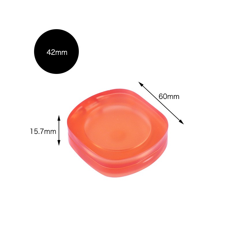 Round/Square Thin PETG Powder Compact with Matte Highlighter - Image 5