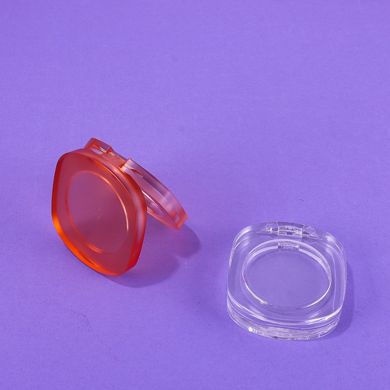Round/Square Thin PETG Powder Compact with Matte Highlighter - Image 4