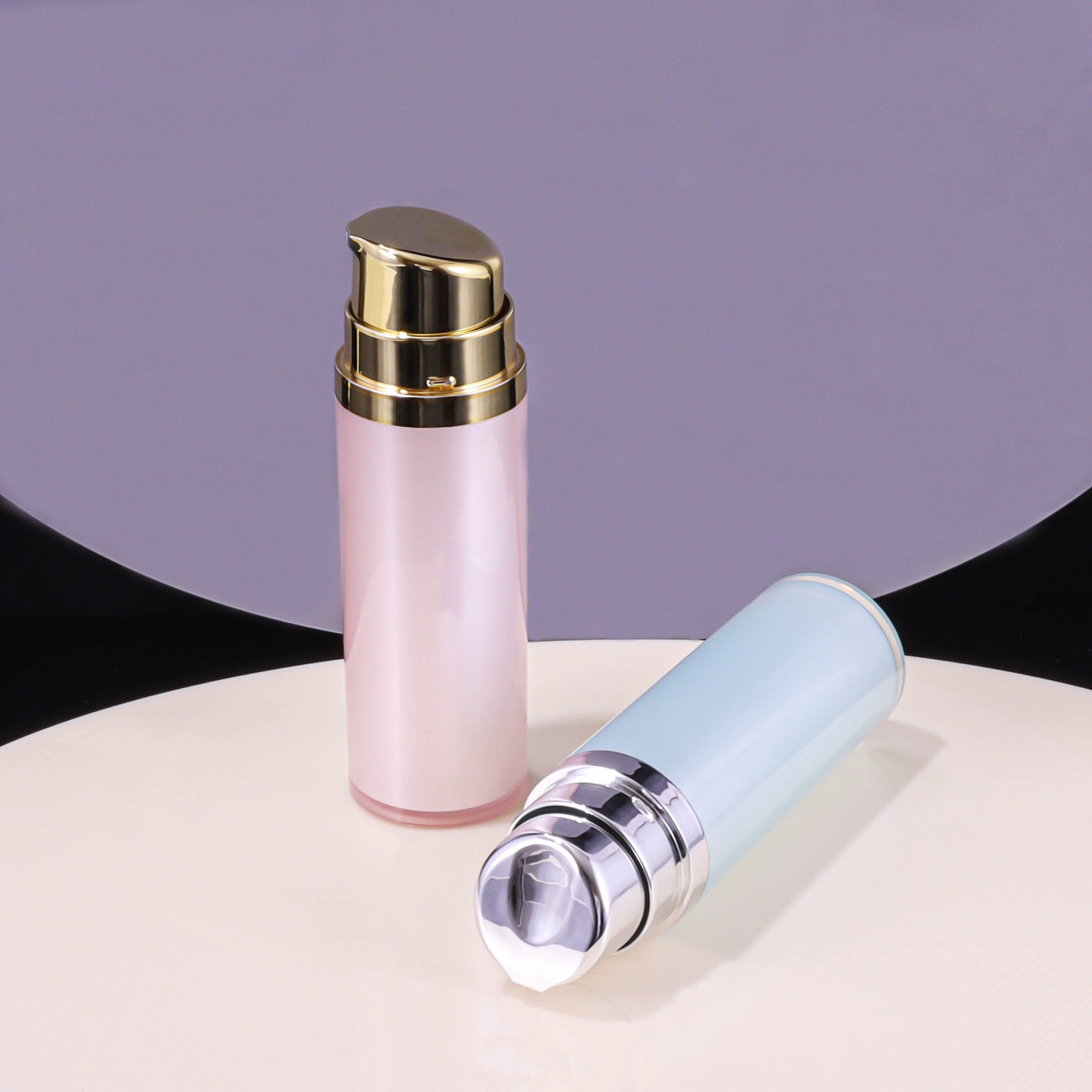 30ml Gold and Silver Plated Cosmetic Vacuum Bottle - Image 3