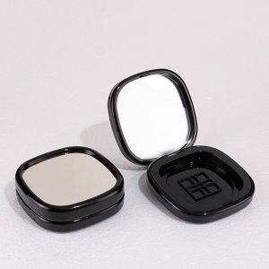10g Top-mounted Mirror Powder Compact with Snap Clasp Single Eyeshadow Compact