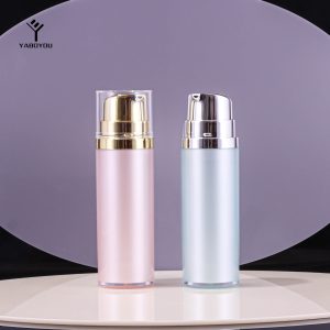 30ml Gold and Silver Plated Cosmetic Vacuum Bottle