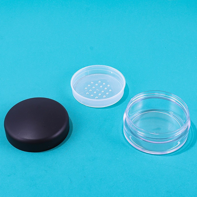 15g Screw-cap Loose Powder Empty Box With Powder Puff - Image 2