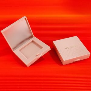 Square Minimalist Button Frosted Powder Compact