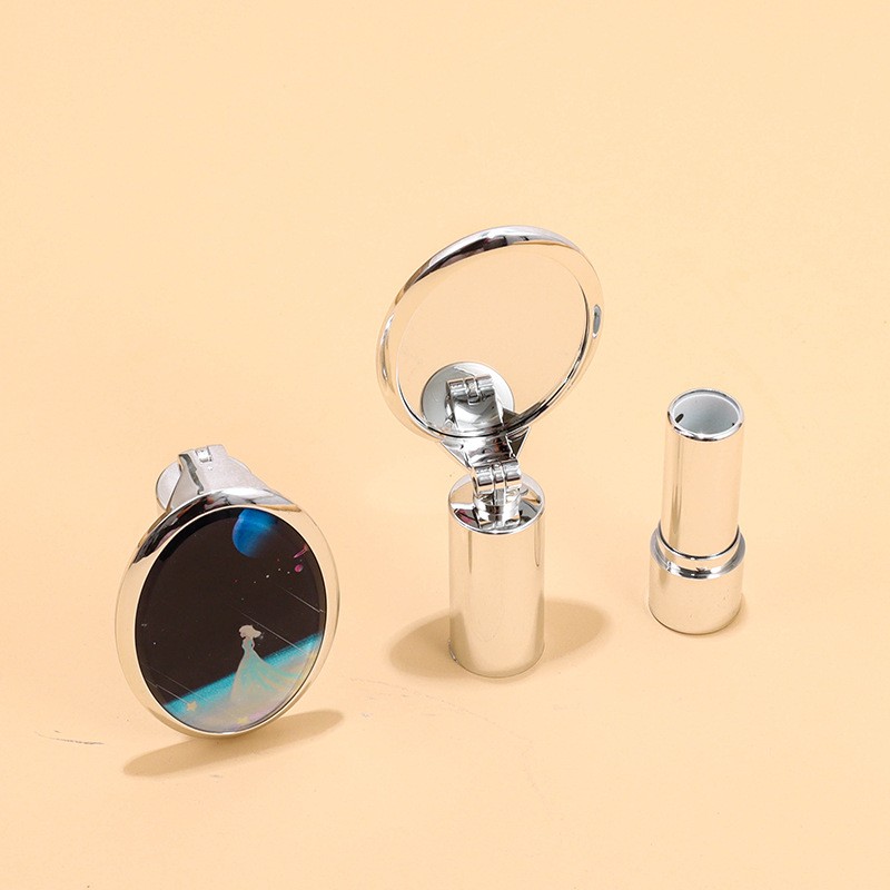3.5g Round Lipstick Tube With Mirror And 3D Printed Logo - Image 3