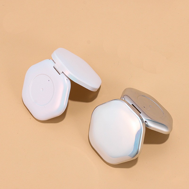 8g Hexagonal Rounded Edge Single Compartment Powder Compact for Single Color Eyeshadow - Image 2
