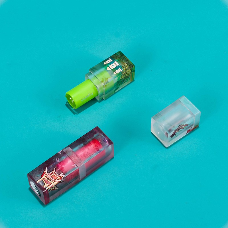 3.5g Frosted Square Lipstick Tube, 3D Minimalist Style, Empty Tube - Image 4