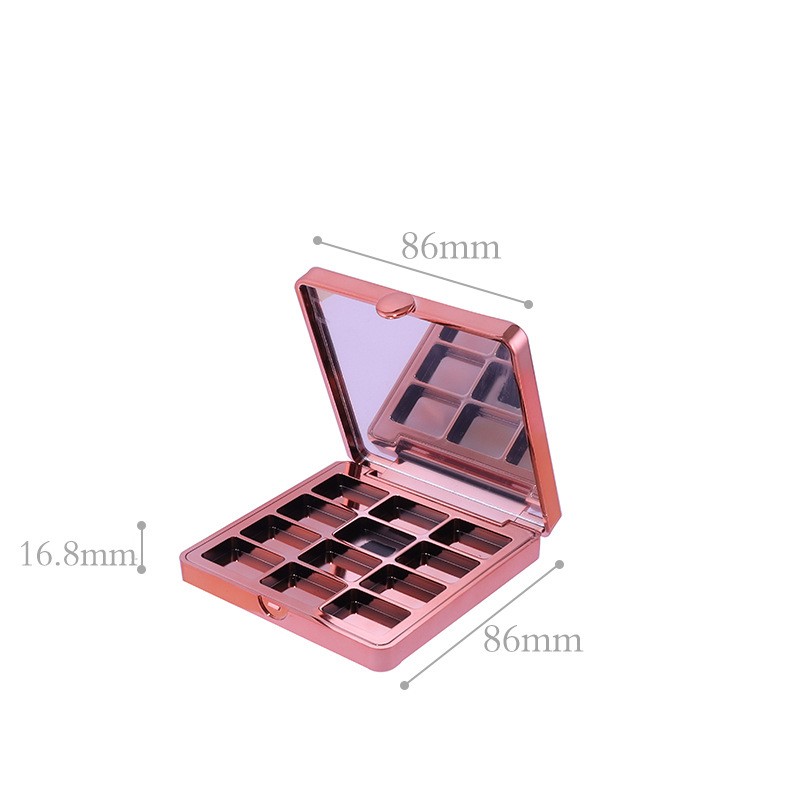 Square Top With Gradient Paint Clip 12-color Eyeshadow Palette - Image 5